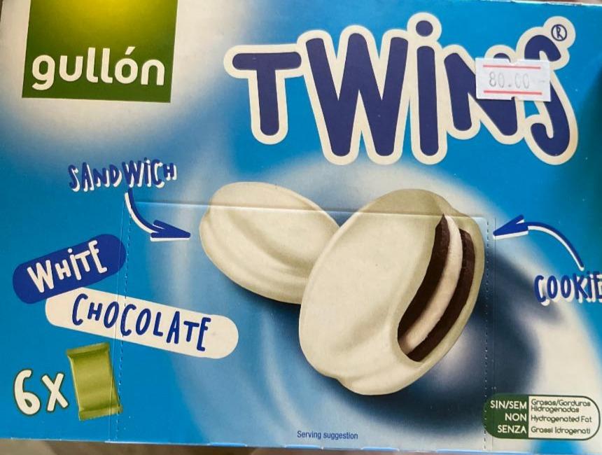 Фото - Печенье Twins в белом шоколаде Gullon