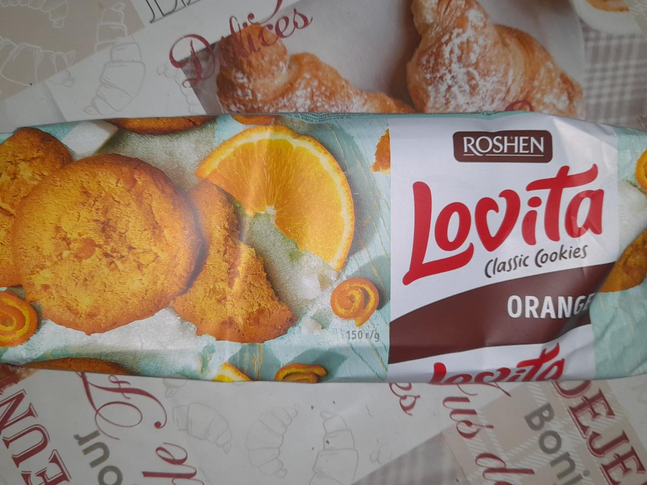 Фото - Печенье сдобное с цедрой апельсина Lovita Classic Cookies Roshen