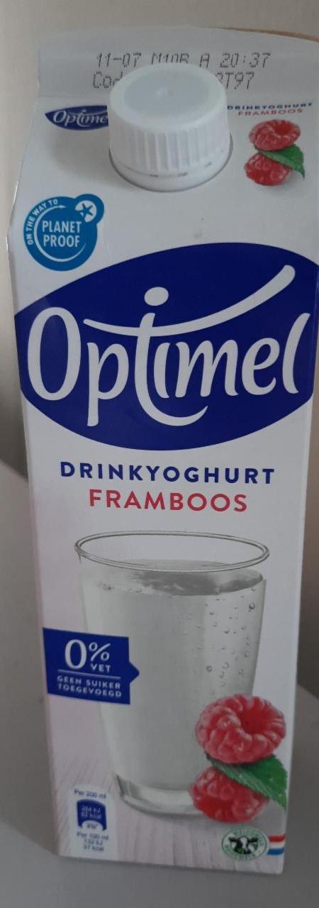 Фото - питьевой йогурт малина 0% Optimel