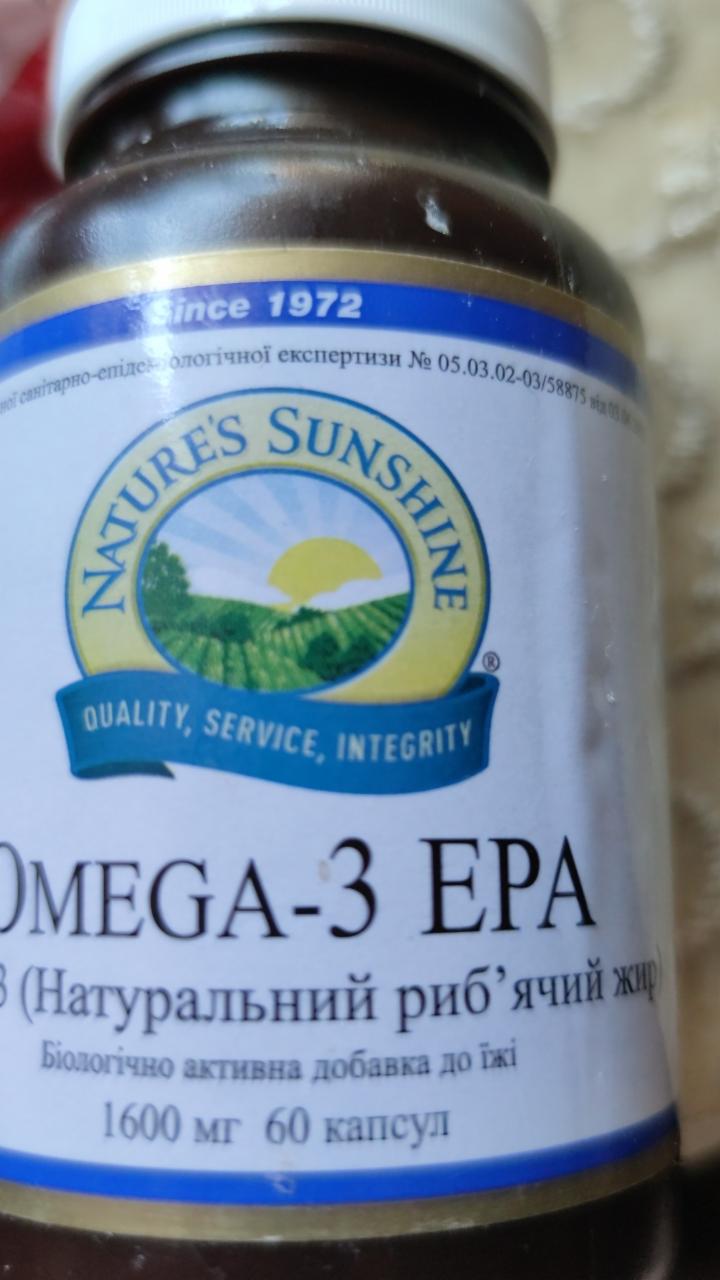 Фото - Омега 3 Рыбий жир Omega 3 EPA Nature's Sunshine
