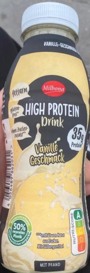 Фото - High Protein Drink Vanille Geschmack Milbona