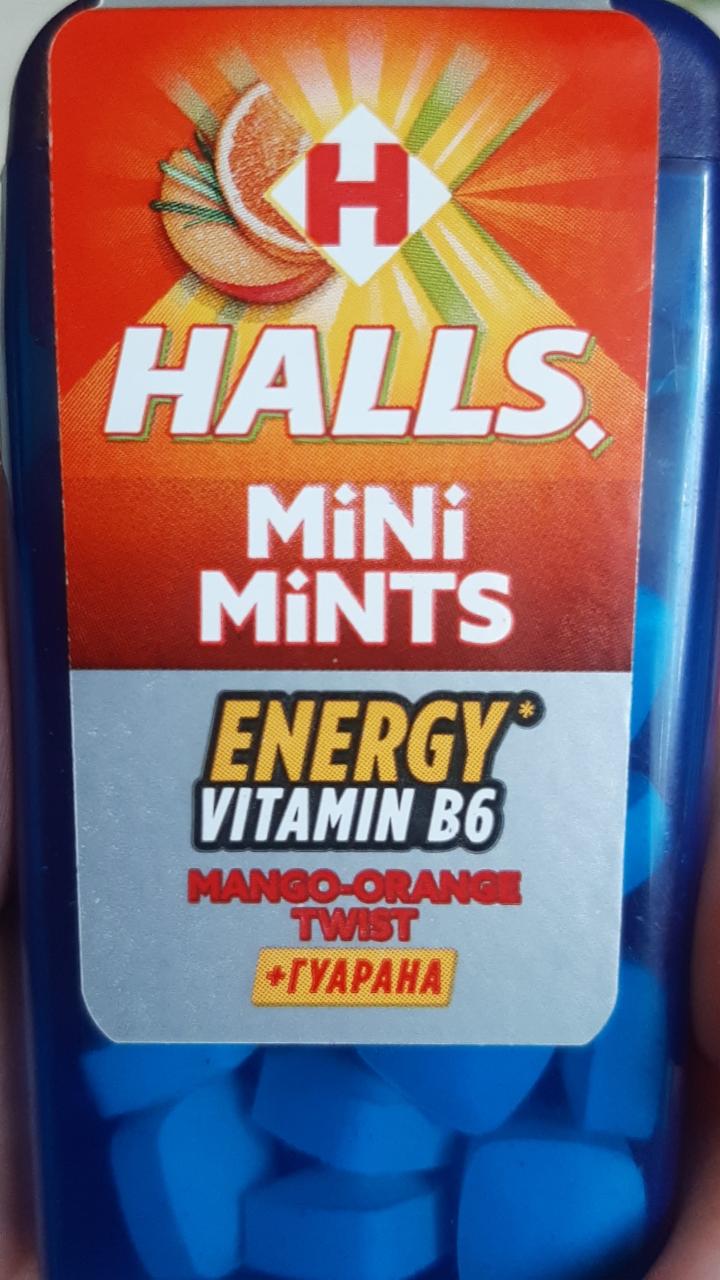 Фото - Конфеты без сахара со вкусом манго и апельсина Mini Mints Halls