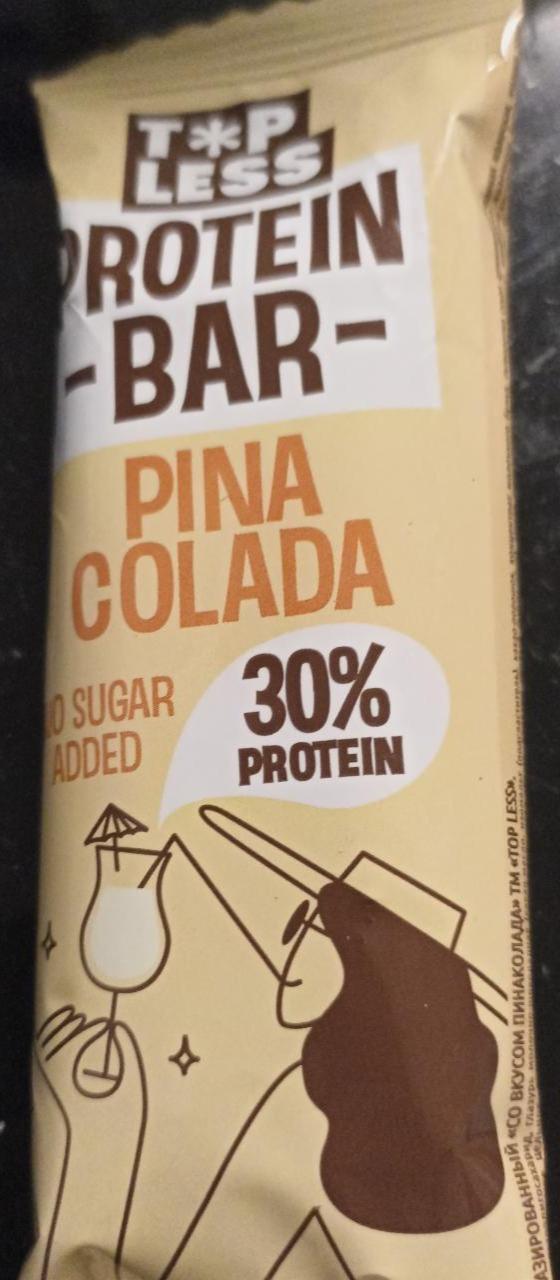 Фото - Батончик протеиновый protein bar вкус pina colada (no sugar added) Top less