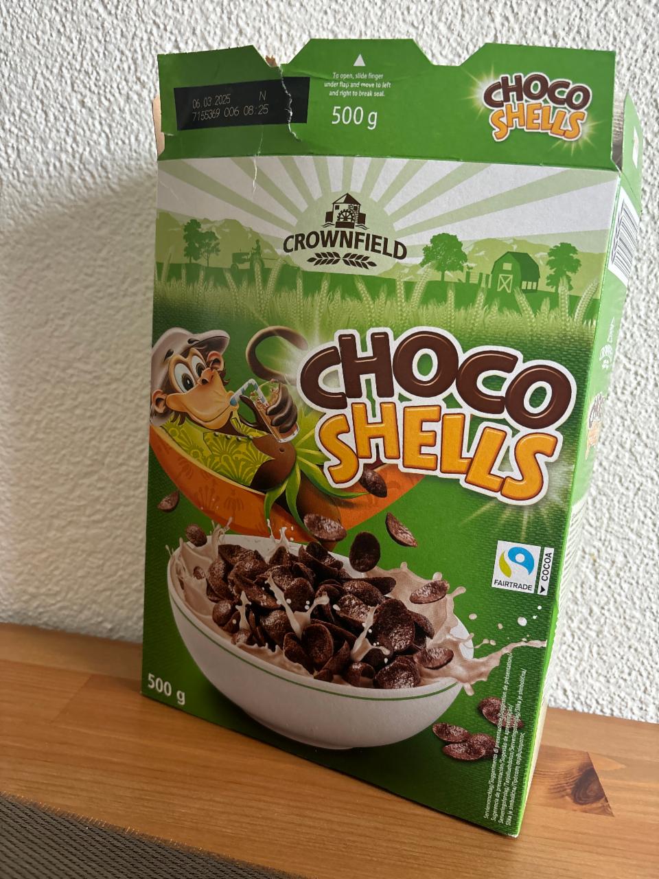 Фото - Хлопья шоколадные Choco Shells Crownfield