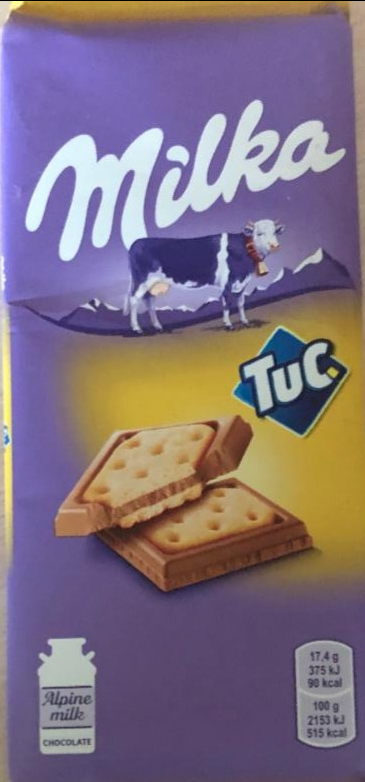 Фото - молочный шоколад с крекером Tuc Milka