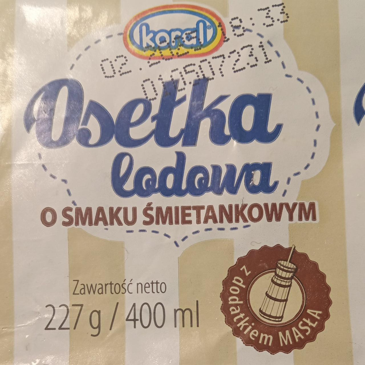 Фото - Мороженое со сливочным вкусом Osetka Lodowa Koral