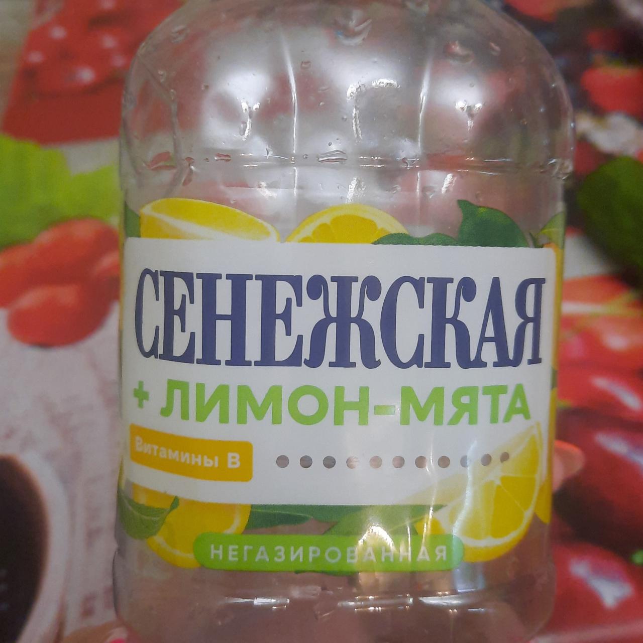 Фото - Напиток негазированный +лимон-мята Сенежская