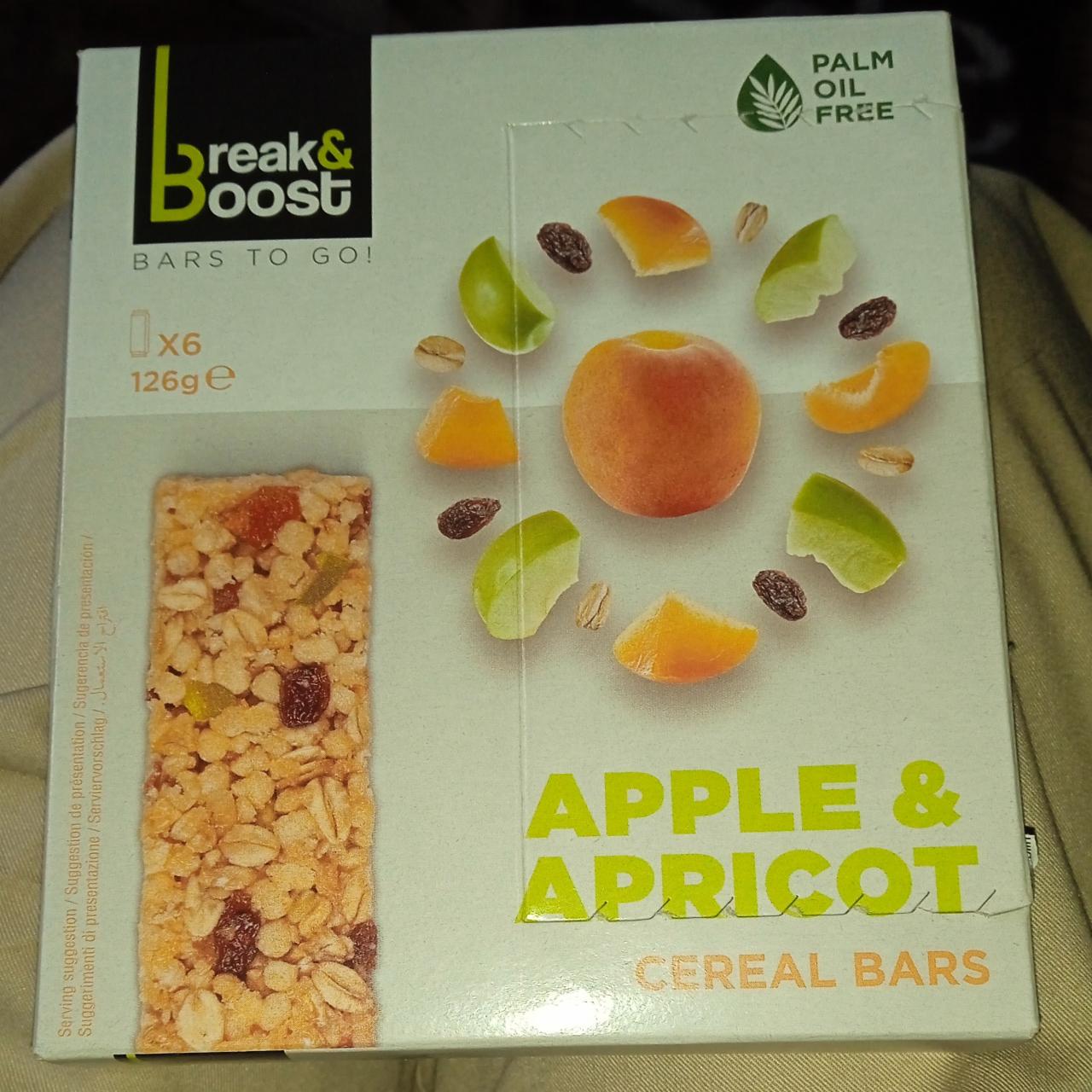 Фото - Батончики зерновые Apple & Apricot Break&Boost