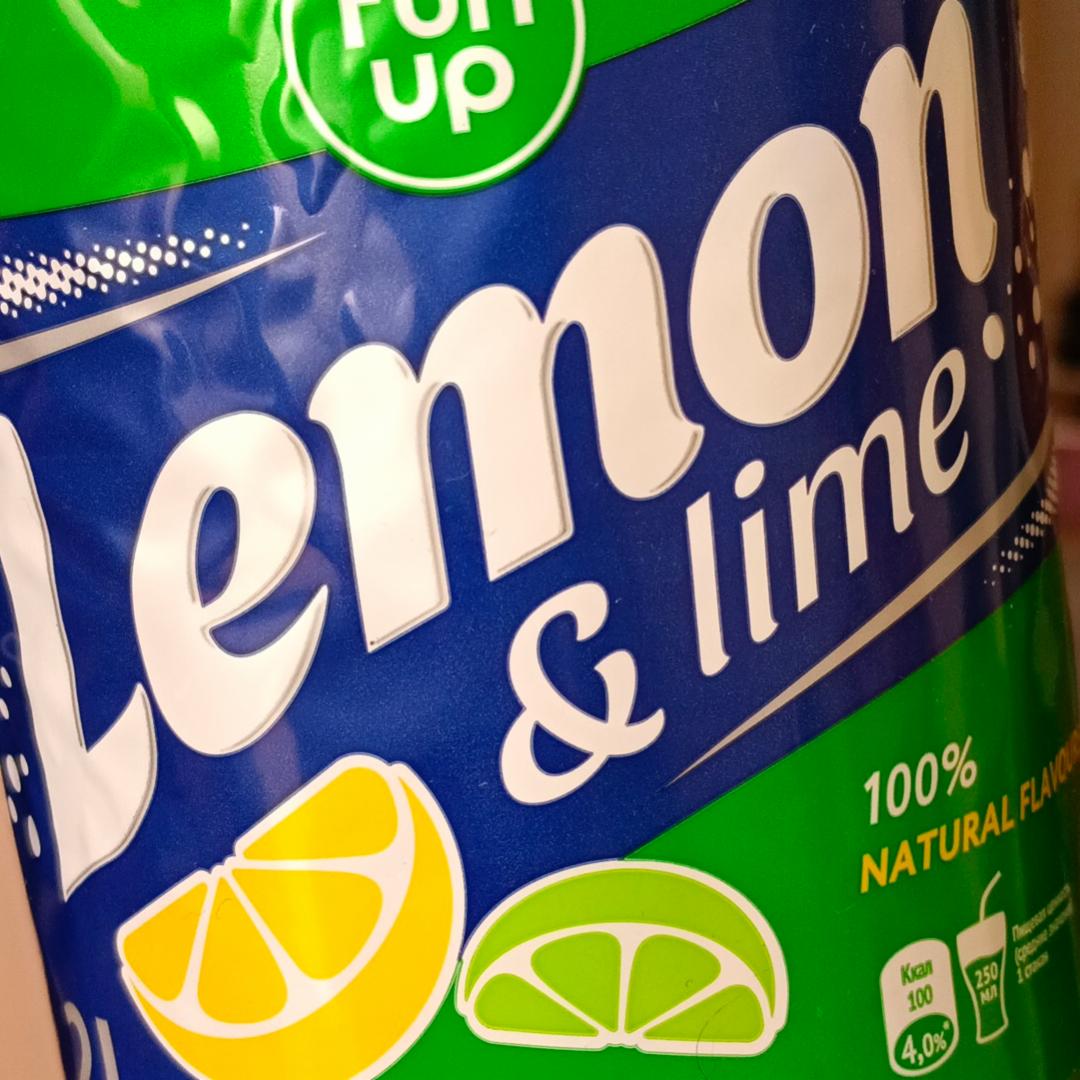 Фото - Напиток безалкогольный сильно газированный со вкусом лимона и лайма lemon and lime Fun up