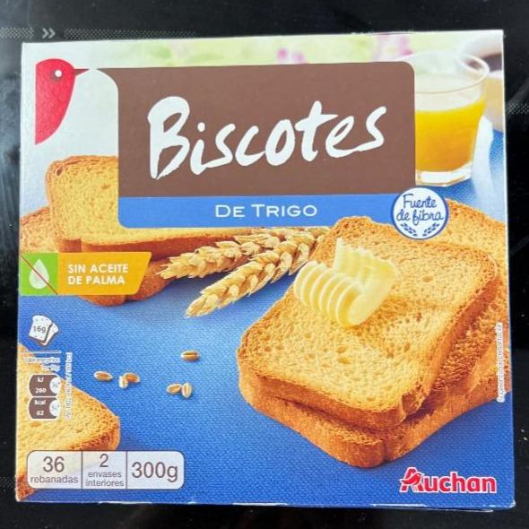 Фото - Хлебцы обычные Biscotes De Trigo Ашан Auchan