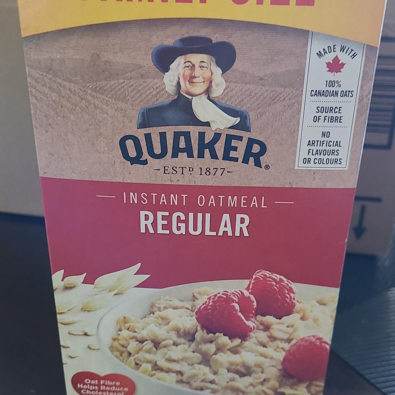 Фото - Instant Oatmeal Regular Quaker