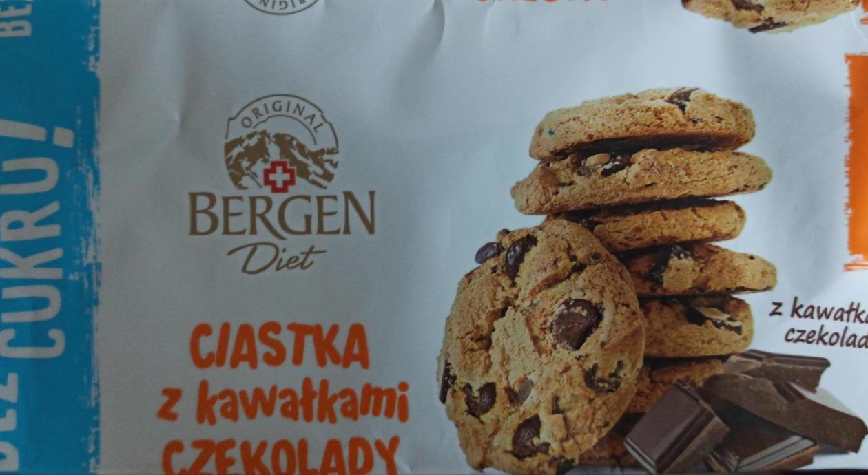 Фото - Печенье с кусочками шоколада без сахара Bergen Diet