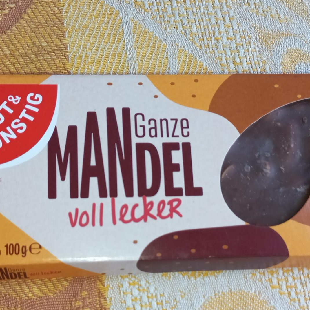 Фото - Шоколад молочный с миндалем Ganze Mandel Gut & Gunstig
