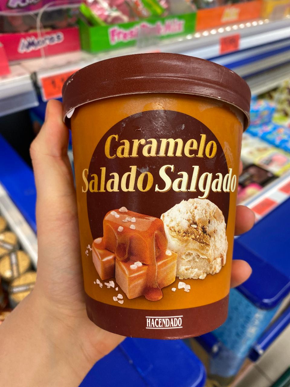 Фото - мороженое соленая карамель Hacendado