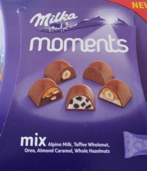 Фото - Конфеты в молочном шоколаде Moments Momente Zarte Mix Milka