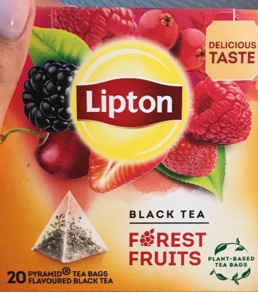 Фото - чай чёрный листовой с ароматом лесных ягод Forest Fruit Lipton