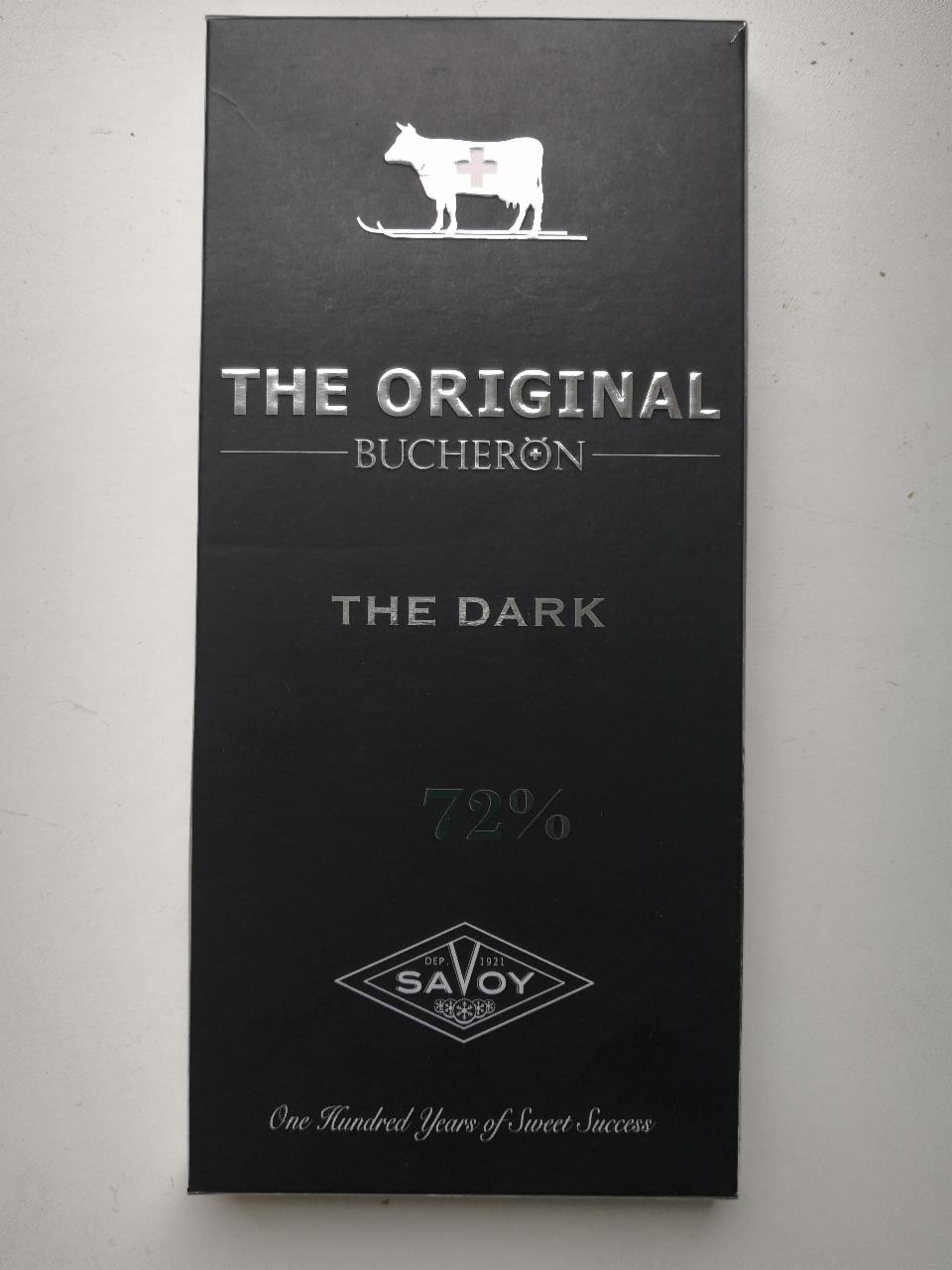 Фото - шоколад swiss original the dark 72% Bucheron