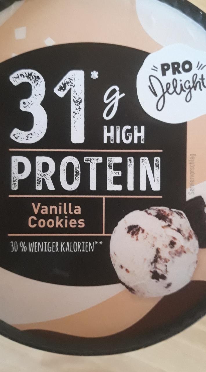 Фото - Мороженое протеиновое High Protein Vanilla Cookies Rewe