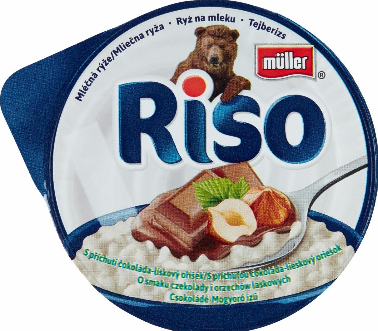 Фото - Riso Čokoláda-lískový ořech молочный рис со вкусом лесного ореха Müller