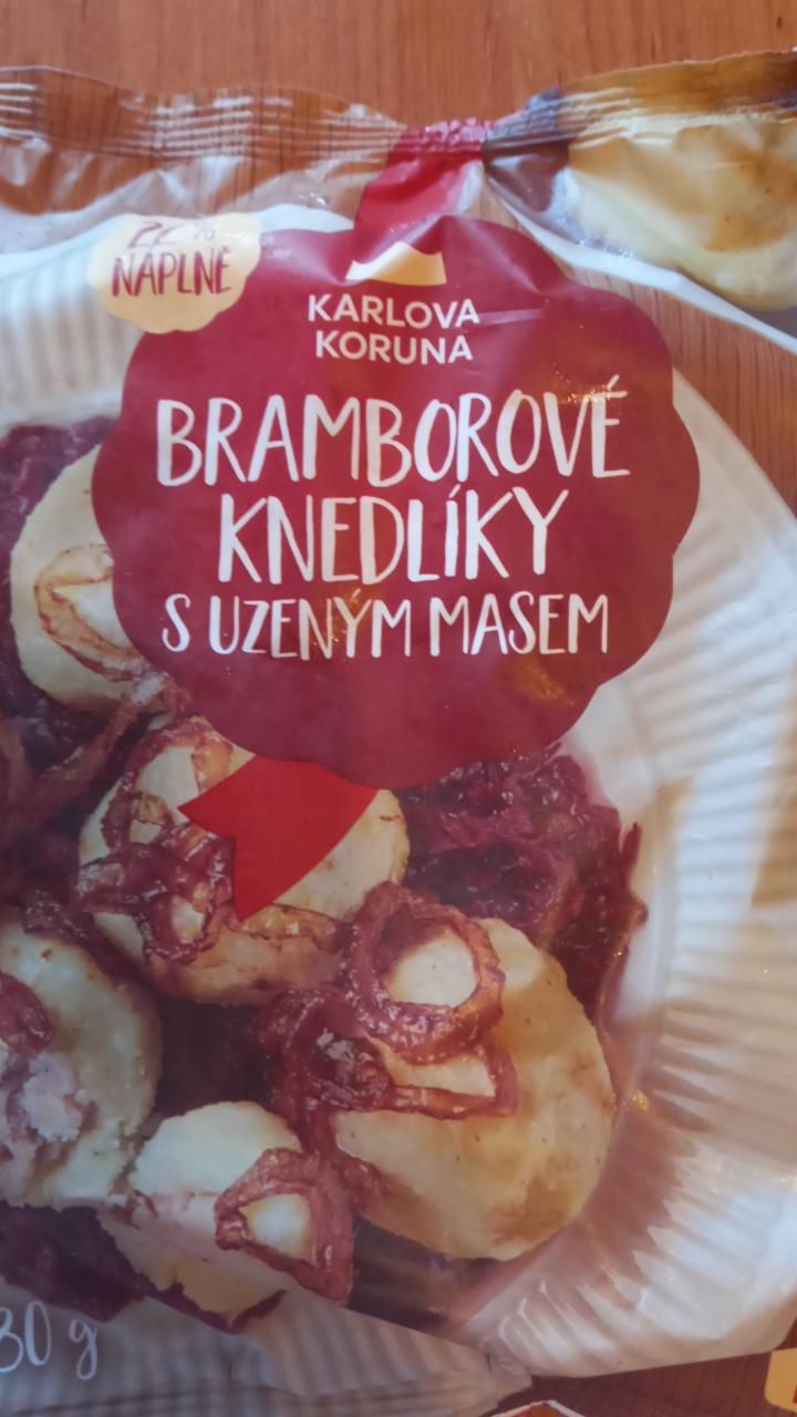 Фото - картофельные кнедлики с копченым мясом Karlova Koruna