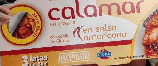 Фото - Кальмар в американском соусе Calamar En Salsa Americana Hacenado