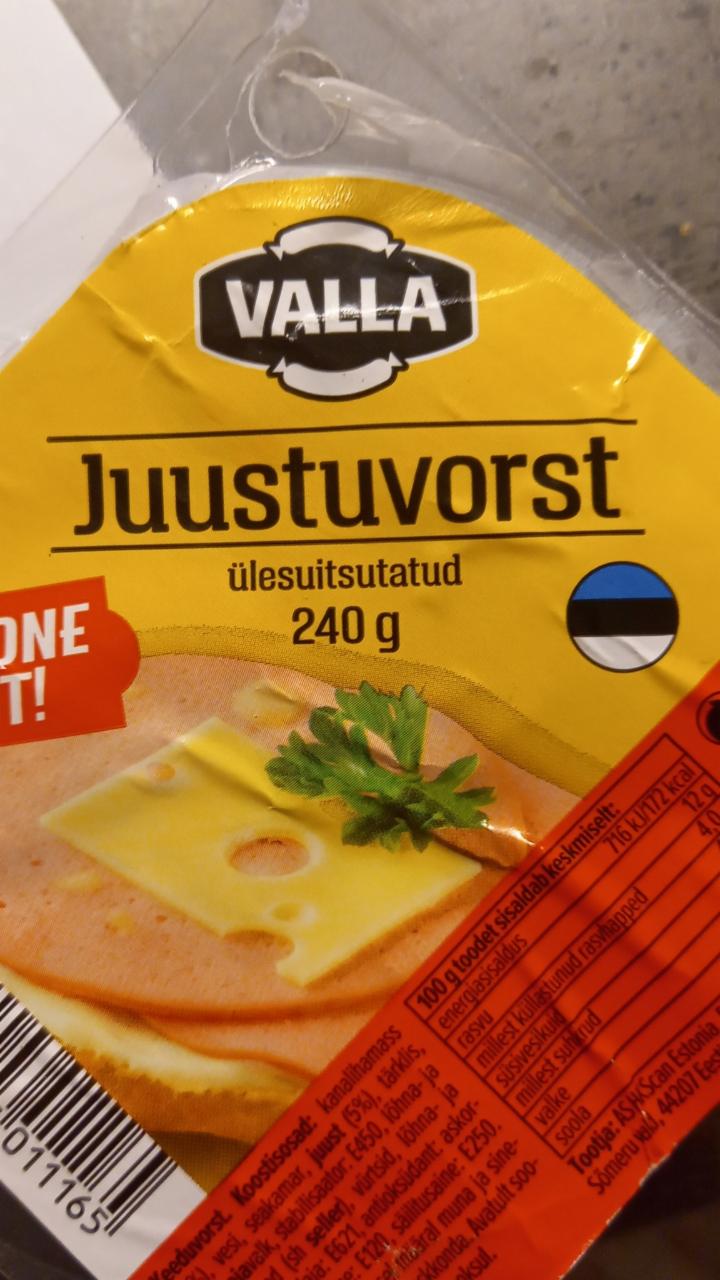 Фото - сыр juustuvorst Valla