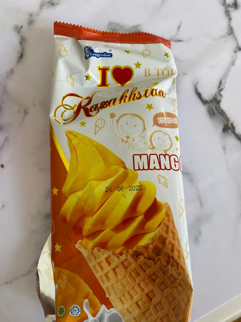 Фото - Мороженое манго i love kazakhstan