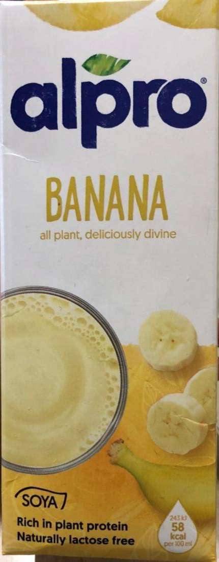 Фото - Напиток соево-банановый обогощенный витаминами Alpro
