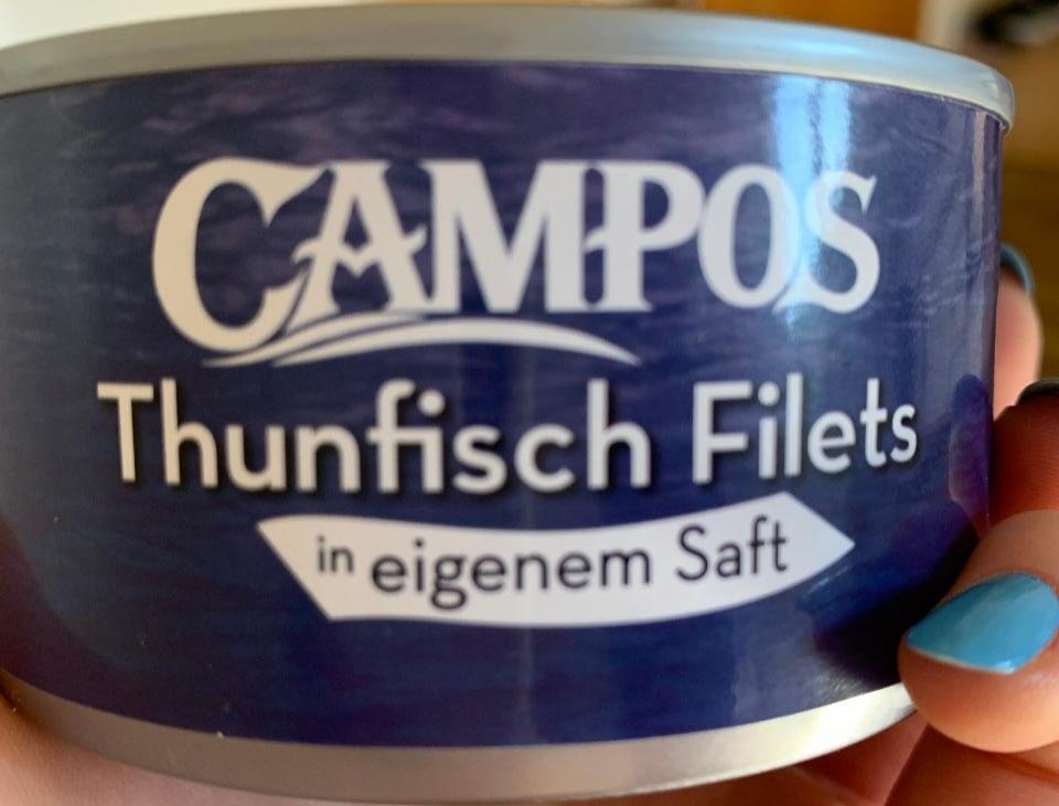 Фото - Thunfisch Filets in eigenem Saft Campos