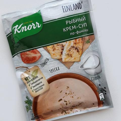 Фото - Knorr рыбный крем суп по-фински