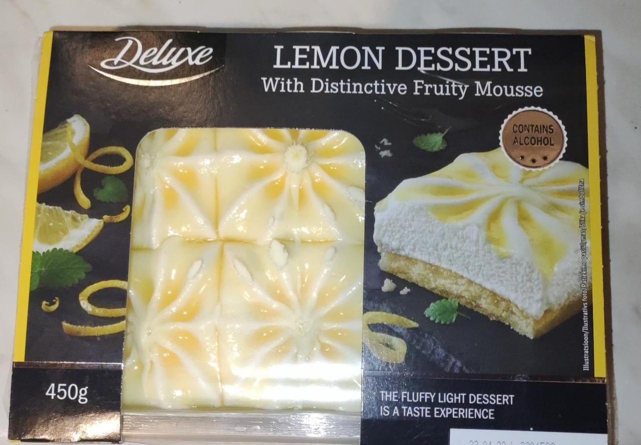 Фото - лимонный десерт с фруктовым муссом Deluxe