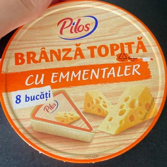 Фото - Сыр плавленый Branza Topita Cu Emmentaler Pilos