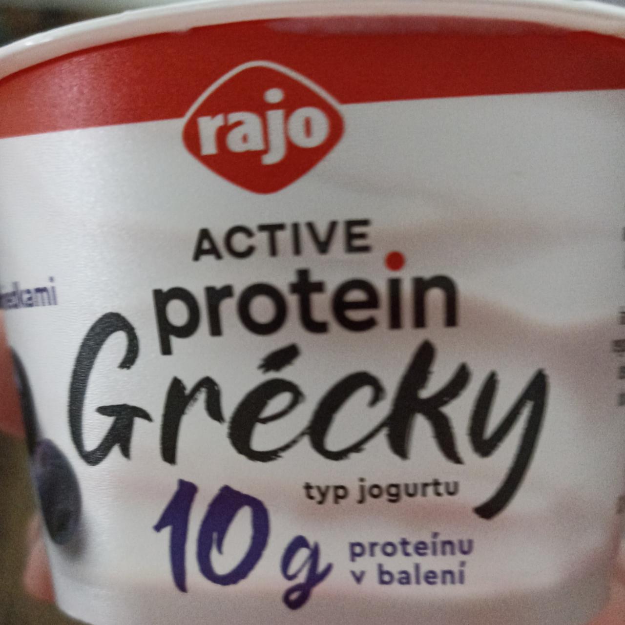 Фото - Active protein Grécky typ jogurtu s čučoriedkami Rajo