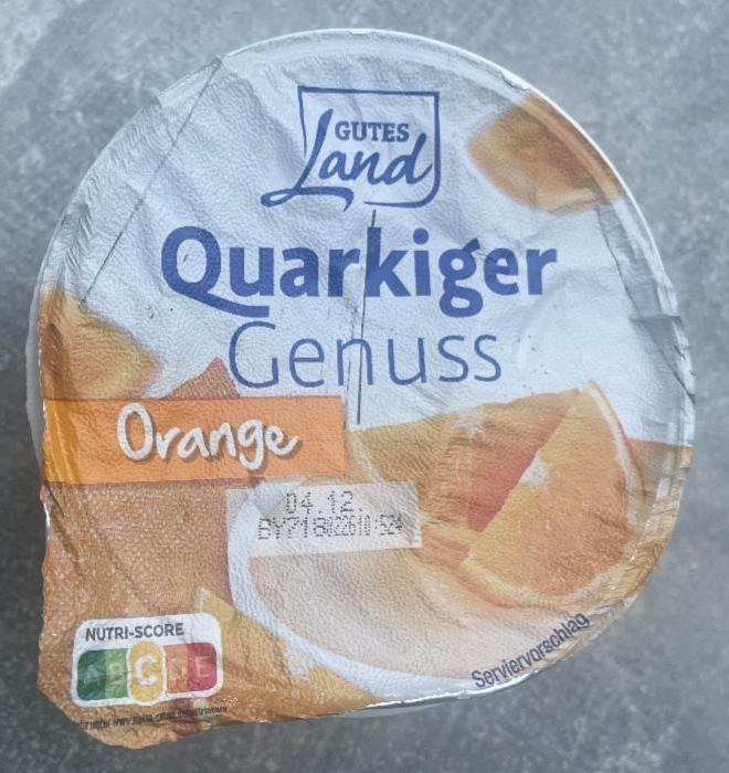 Фото - Йогурт апельсиновый Quarkiger Genuss Gutes Land