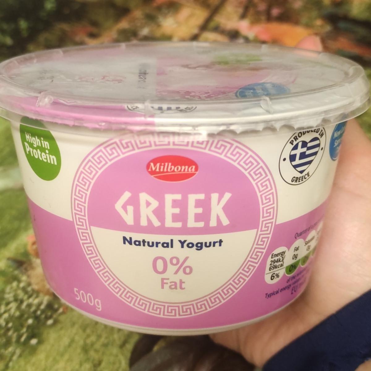 Фото - Йогурт 0% Natural Greek Yogurt Milbona