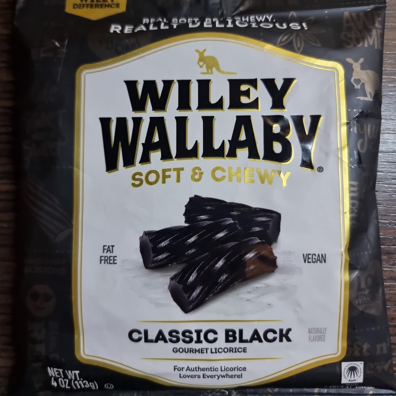 Фото - Classic Black Licorice классическая черная лакрица Wiley Wallaby