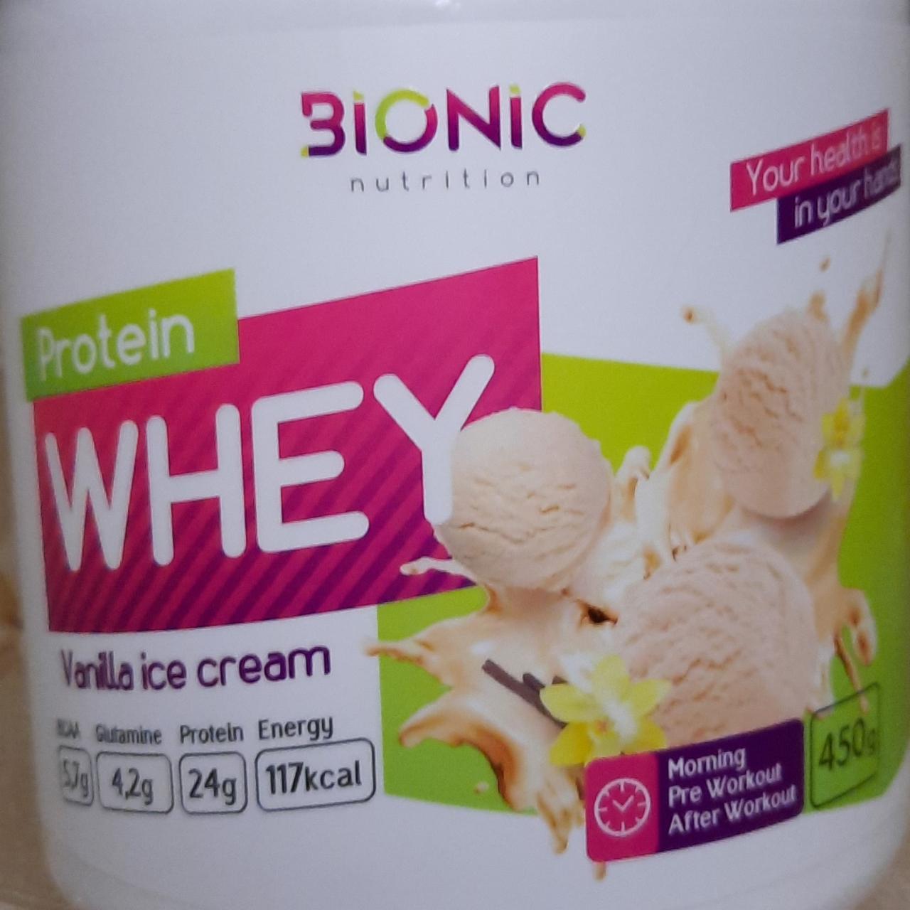 Фото - Protein whey со вкусом Ванильное мороженое Bionic nutrition