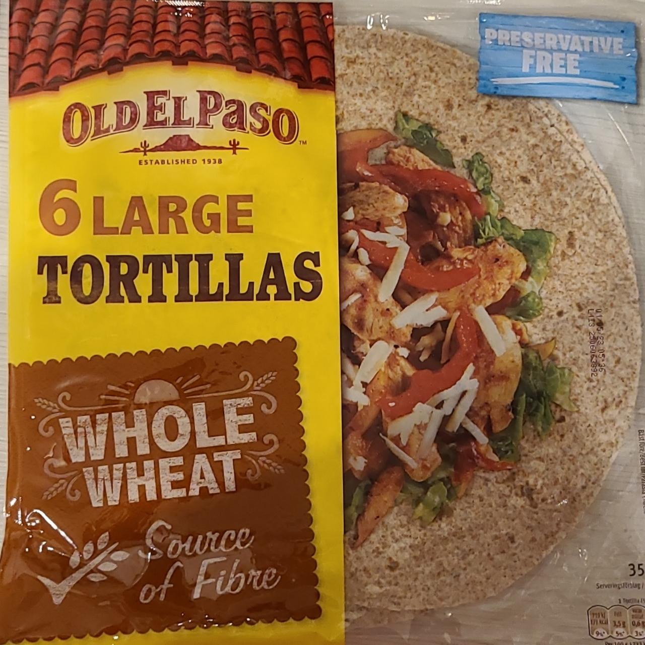 Фото - Тортилья цельнозерновая Tortillas Whole Wheat Old El Paso