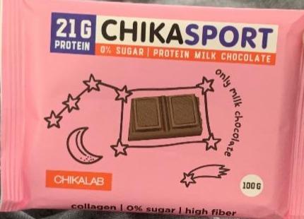 Фото - Chikasport молочный протеиновый шоколад Chikalab