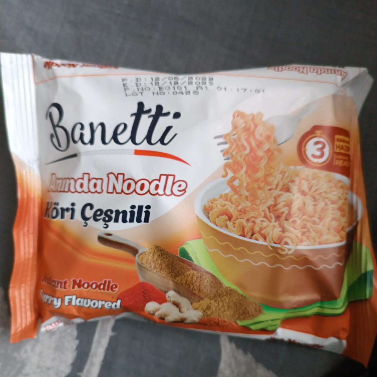 Фото - Лапша быстрого приготовления Aninda Noodle Banetti