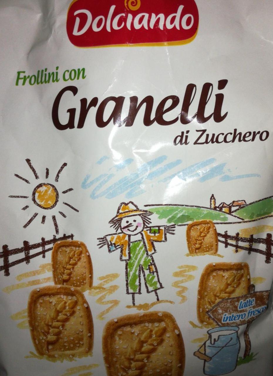Фото - Печенье сахарное песочное Frollini Con Granelli Di Zucchero Dolciando