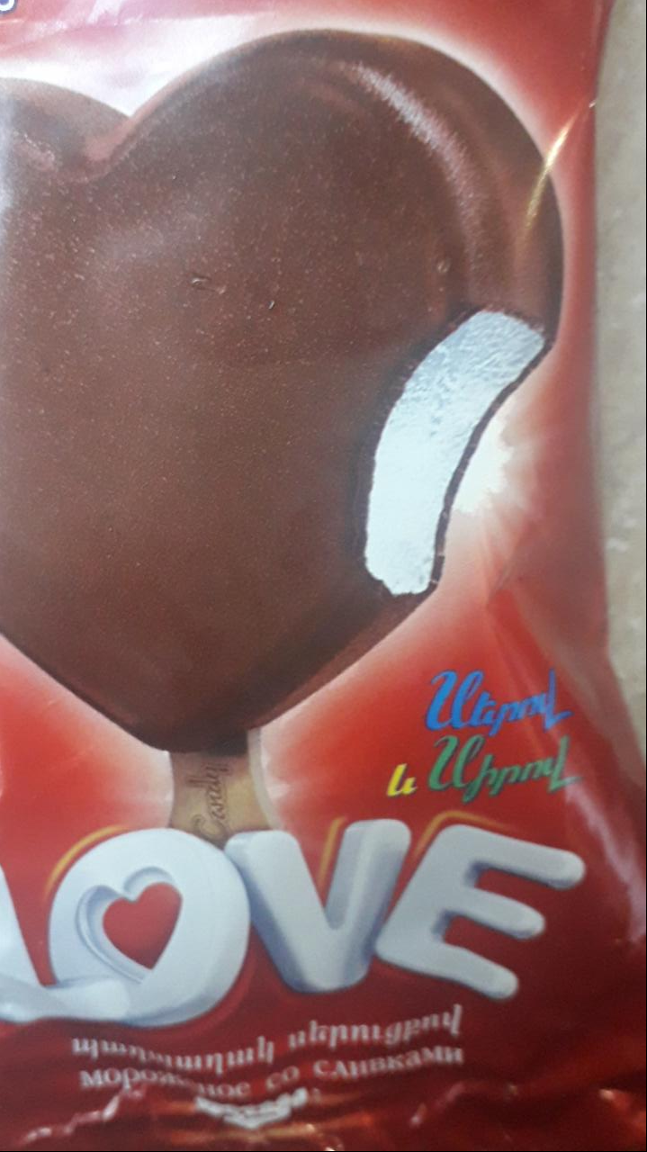 Фото - мороженое эскимо пломбир глазированное Love Grand candy