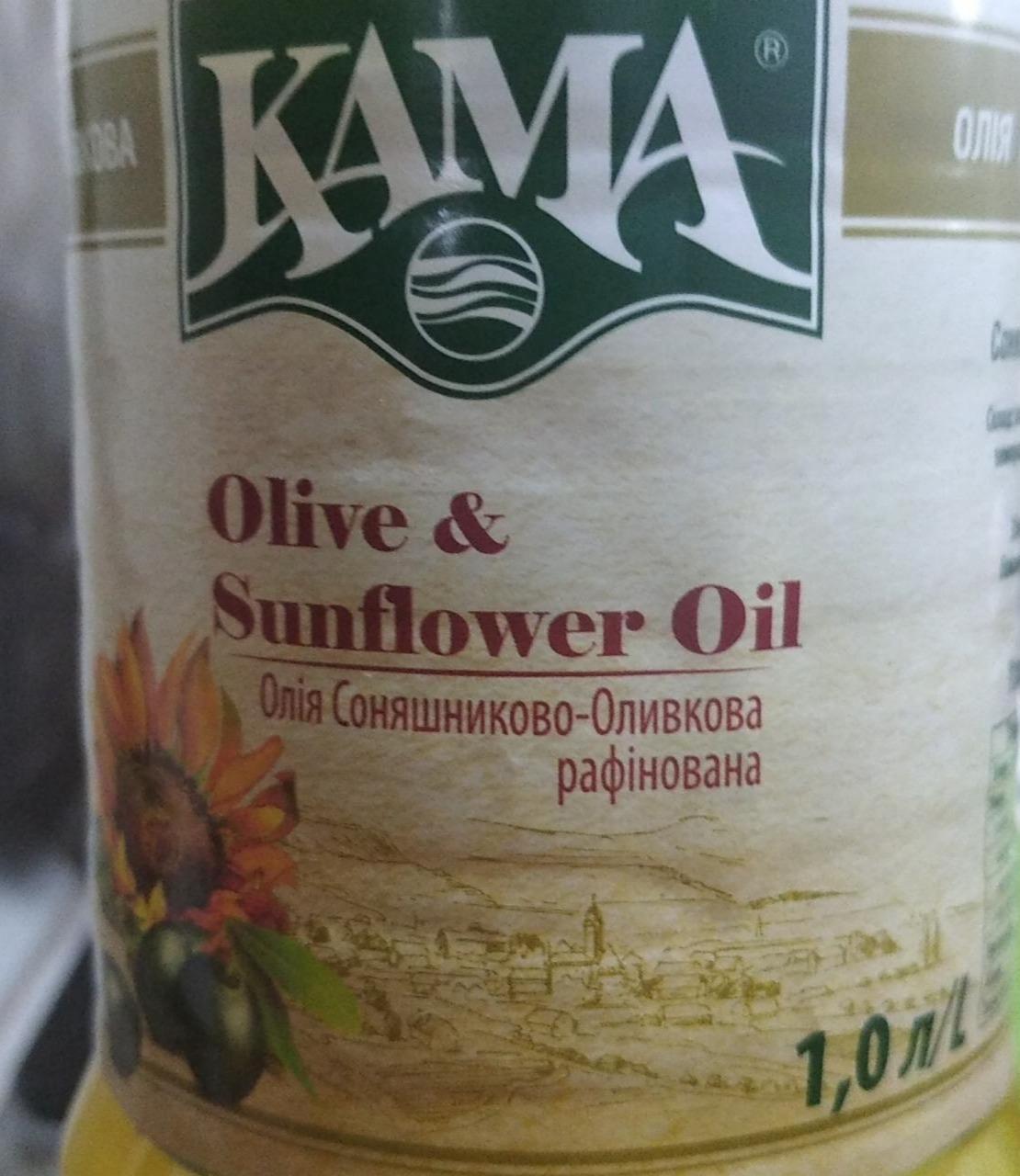 Фото - Масло подсолнечное оливковое рафинированное Olive & Sunflower Oil Kama