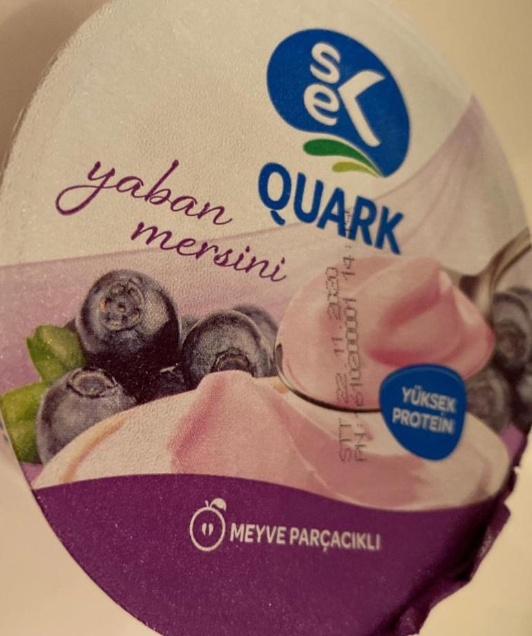 Фото - йогурт с черникой SEK Quark