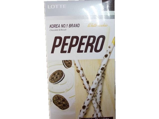 Фото - соломка в молочном шоколаде с крошками печенья White Cookie Pepero Lotte