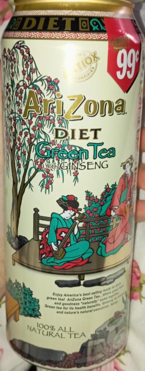 Фото - Diet Green Tea with Ginseon Arizona