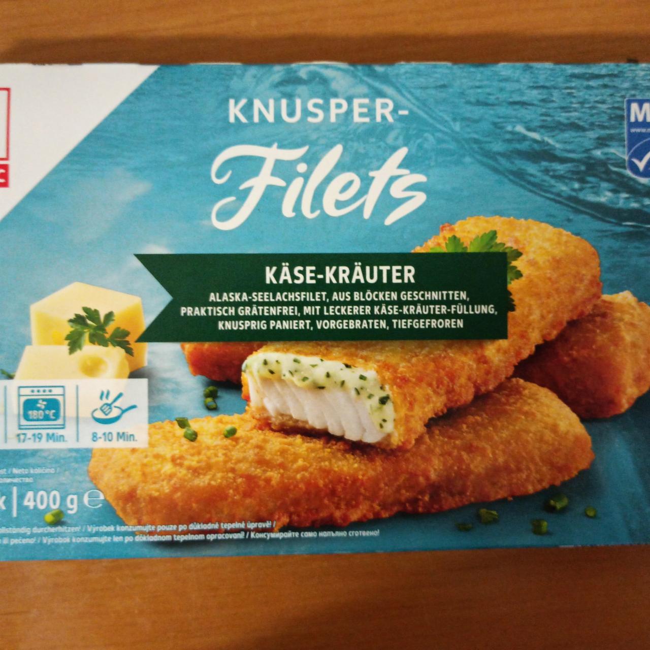 Фото - Филе трески в панировке Knusper Filets Käse-Kräuter K-Classic