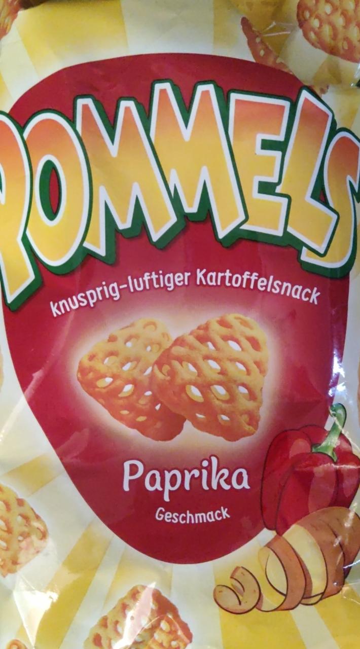 Фото - Чипсы картофельные с паприкой Pommels Paprika Lorenz