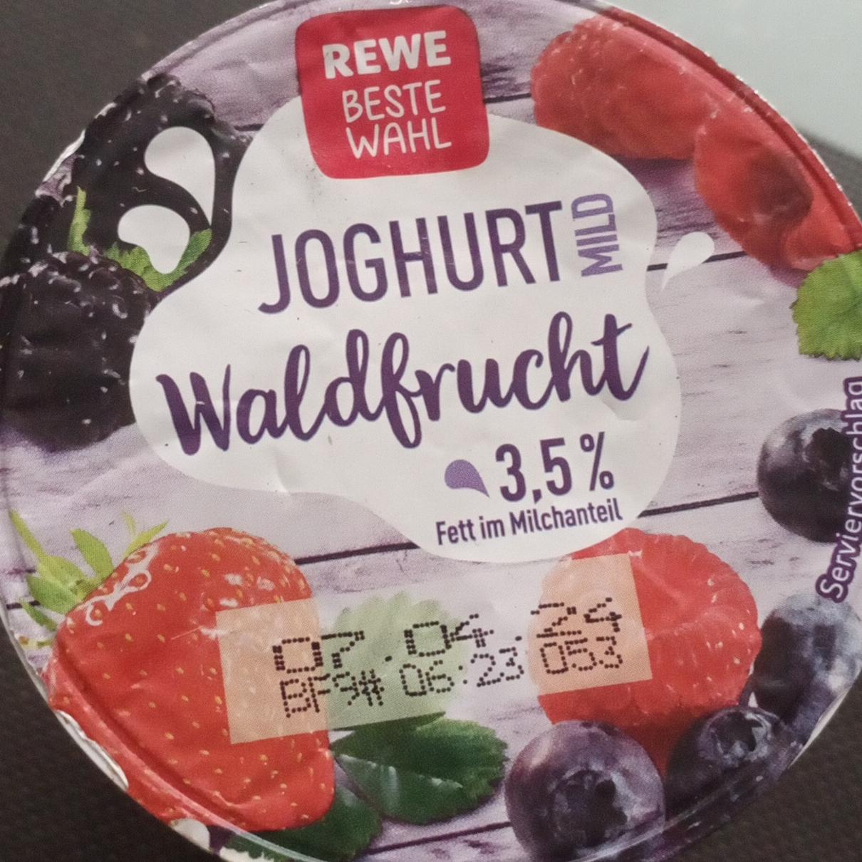Фото - Joghurt mild Waldfrucht Rewe