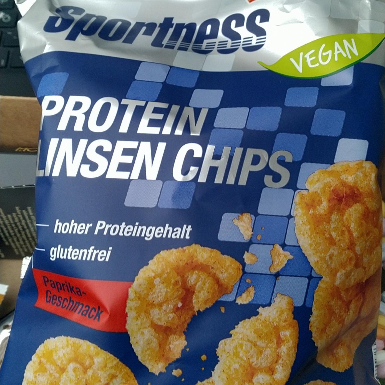 Фото - Protein Linsen Chips, Paprika-Geschmack Sportness